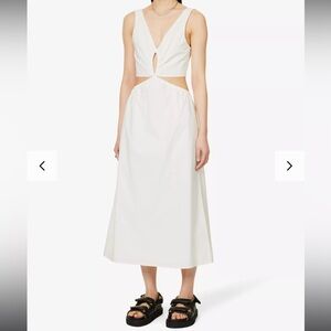 ANINE BING DIONE NWT WHITE CUTOUT DRESS SIZE M